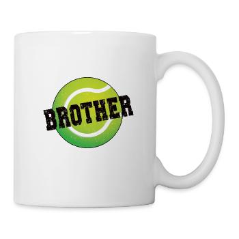 Fier frère de tennis du joueur de tennis frère - Mug blanc - blanc - Droite