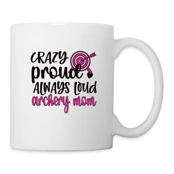 Stolze Bogenschießen-Mama Von Bogenschützen Mutter - Tasse - Weiß - Rechts