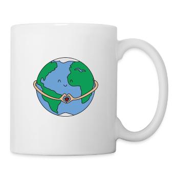 Love For the Earth Eco Cartoon - Mug - white - Right