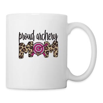 Stolze Bogenschießen-Mama Von Bogenschützen Mutter - Tasse - Weiß - Rechts