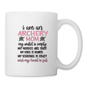 Stolze Bogenschießen-Mutter Von Bogenschützen Mama - Tasse - Weiß - Rechts