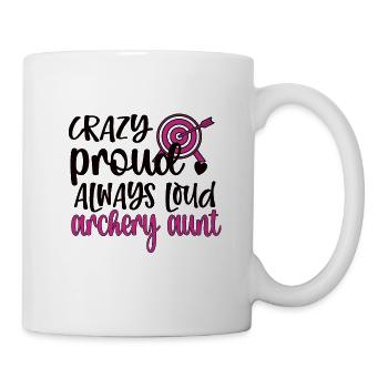 Stolze Bogenschießen-Tante Von Bogenschützen Tante - Tasse - Weiß - Rechts