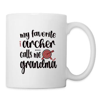Tir à l’arc Grand-mère d’Archer Grand-mère - Mug blanc - blanc - Droite