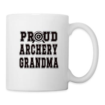 Tir à l’arc Grand-mère d’Archer Grand-mère - Mug blanc - blanc - Droite