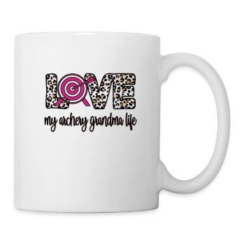 Tir à l’arc Grand-mère d’Archer Grand-mère - Mug blanc - blanc - Droite