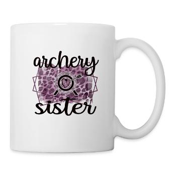 Proud Archery Sister Of Archers - Mug - white - Right
