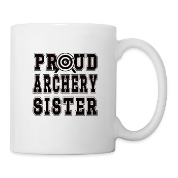 Fier tir à l’arc Sœur des Archers - Mug blanc - blanc - Droite