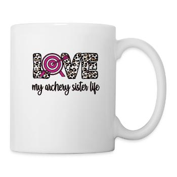 Proud Archery Sister Of Archers - Mug - white - Right