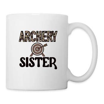 Fier tir à l'arc soeur des archers - Mug blanc - blanc - Droite