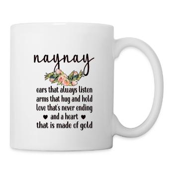 Naynay Grand-mère Cadeau de fête des mères Naynay Grand-mère - Mug blanc - blanc - Droite