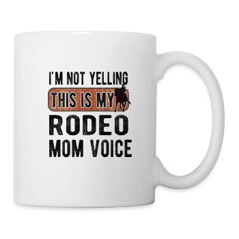 Beste Rodeo Mama Rodeo-Reiter Mutter Geschenk - Tasse - Weiß - Rechts