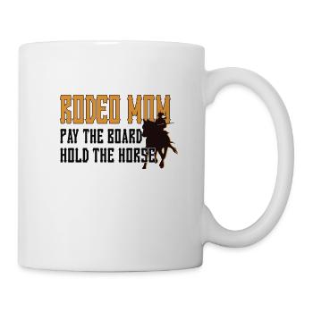 Rodeo Mama Stolze Rodeo-Reiter Mutter Geschenk - Tasse - Weiß - Rechts
