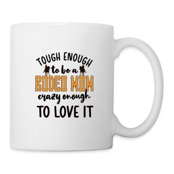 Rodeo Mama Beste Rodeo-Reiter Mutter Geschenk - Tasse - Weiß - Rechts