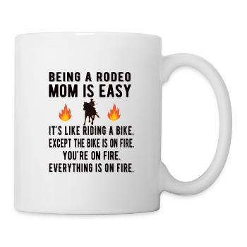 Beste Rodeo Mama Rodeo-Reiter Mutter Geschenk - Tasse - Weiß - Rechts