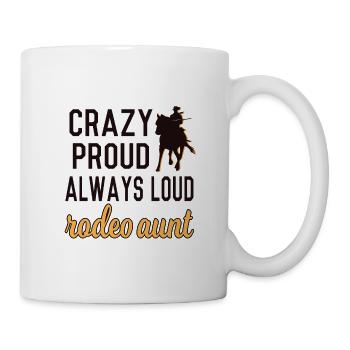 Stolze Rodeo Tante Rodeo-Reiter Tante Geschenk - Tasse - Weiß - Rechts