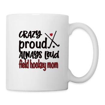 Fière maman de hockey sur gazon maman joueuse de hockey sur gazon - Mug blanc - blanc - Droite