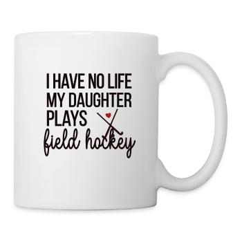 Beste Feldhockey-Mutter Feldhockeyspieler Mama - Tasse - Weiß - Rechts