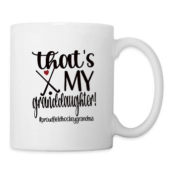 Proud Field Hockey Grandmother Field Hockey Player Grandma - Mug - white - Right