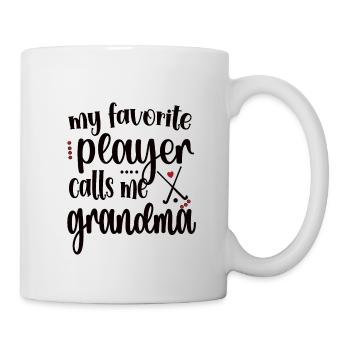 Fière hockey sur gazon Grand-mère Joueuse de hockey sur gazon Grand-mère - Mug blanc - blanc - Droite