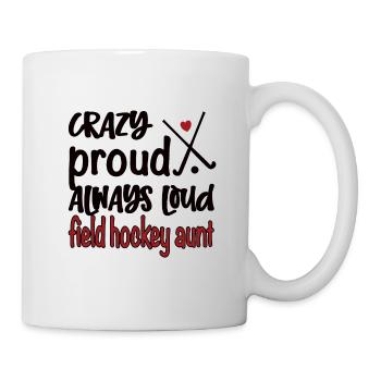 Stolze Feldhockey-Tante Feldhockeyspieler Tante - Tasse - Weiß - Rechts