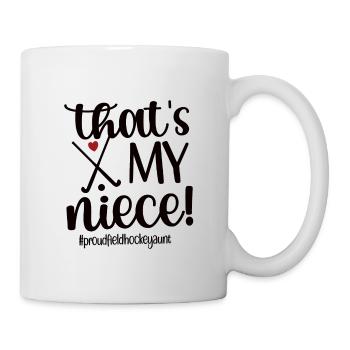 Stolze Feldhockey-Tante Feldhockeyspieler Tante - Tasse - Weiß - Rechts
