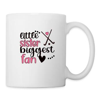 Proud field hockey sister of field hockey players - Mug - white - Right