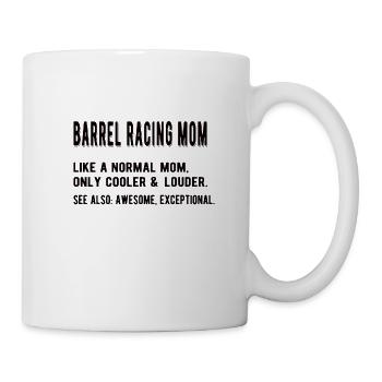 Meilleur Barrel Racing Mère Barrel Racer Mama Cadeau - Mug blanc - blanc - Droite