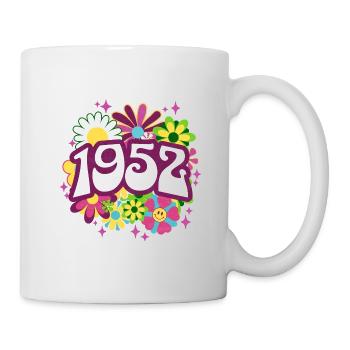 Groovy and Vintage 1952 70 Years Anniversary - Mug - white - Right