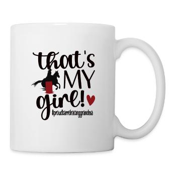 Barrel Racing Grand-mère Barrel Racing Grand-mère Cadeau - Mug blanc - blanc - Droite