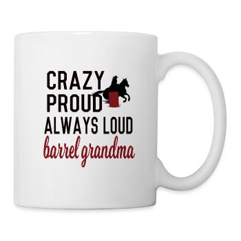 Barrel Racing Grand-mère Barrel Racing Grand-mère Cadeau - Mug blanc - blanc - Droite