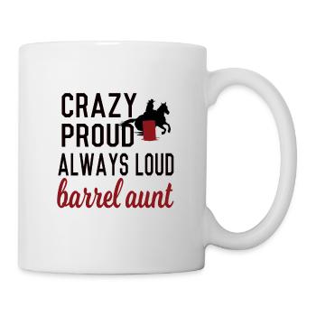 Meilleur cadeau de tante de course de baril Barrel Racer - Mug blanc - blanc - Droite