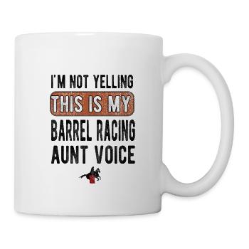 Meilleur Barrel Racing Tante Cadeau Barrel Racer Tante - Mug blanc - blanc - Droite