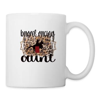 Meilleur cadeau de tante de course de baril Barrel Racer - Mug blanc - blanc - Droite