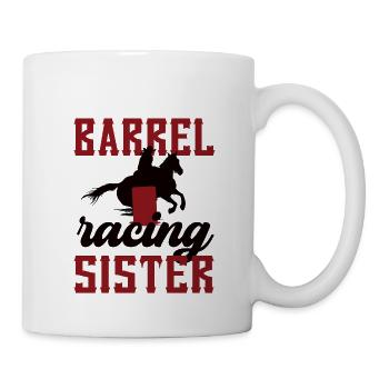 Barrel Racing Sister Meilleure sœur Barrel Racing - Mug blanc - blanc - Droite