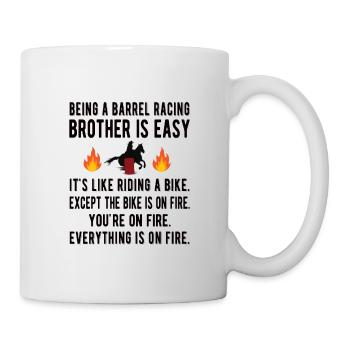 Barrel Racing Brother Barrel Racing Brother Cadeau - Mug blanc - blanc - Droite