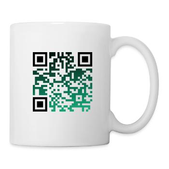 schwarz-grün - Tasse - Weiß - Rechts