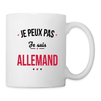 Je peux pas je suis Allemand - Mug blanc - blanc - Droite
