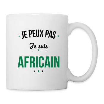 Je peux pas je suis Africain - Mug blanc - blanc - Droite