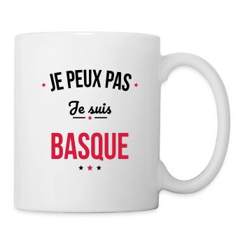 Je peux pas je suis Basque - Mug blanc - blanc - Droite