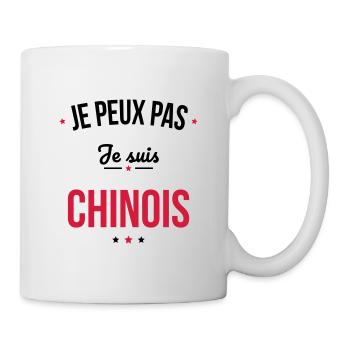 Je peux pas je suis Chinois - Mug blanc - blanc - Droite
