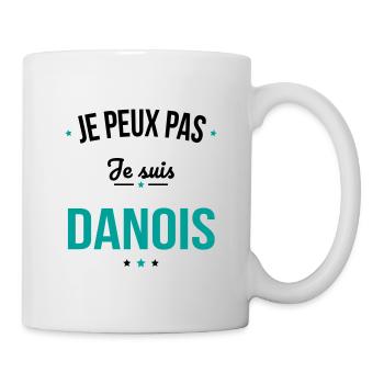 Je peux pas je suis Danois - Mug blanc - blanc - Droite