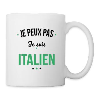 Je peux pas je suis Italien - Mug blanc - blanc - Droite