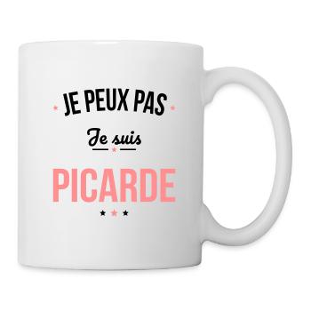Je peux pas je suis Picarde - Mug blanc - blanc - Droite