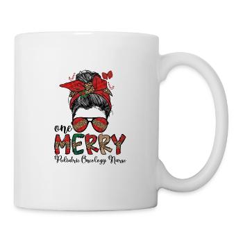 Pediatric Oncology Nurse Christmas Peds Oncology - Mug - white - Right