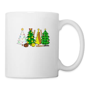 Softball Christmas Softball Player Xmas Party Gift - Tasse - Weiß - Rechts