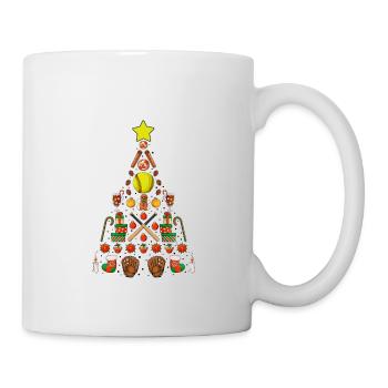 Softball Christmas Gifts Softball Player Xmas - Tasse - Weiß - Rechts