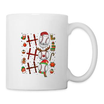 Baseball Noël Joueur de baseball Fête de Noël - Mug blanc - blanc - Droite