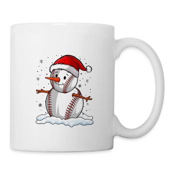 Baseball Noël Joueur de baseball Fête de Noël - Mug blanc - blanc - Droite