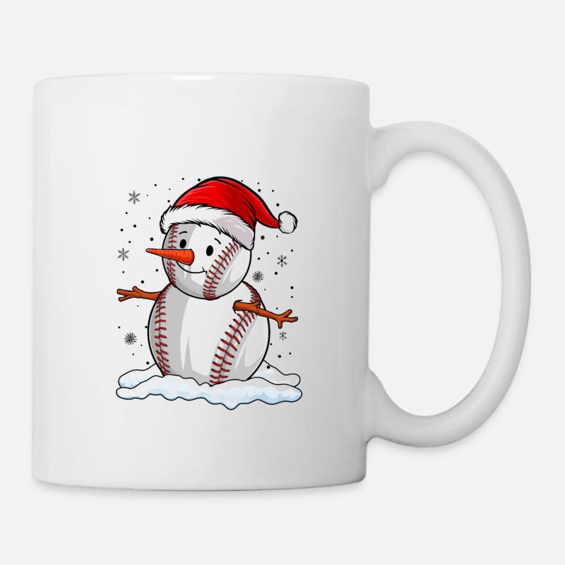 Baseball Christmas Baseball Player Xmas Party - Tasse - Weiß