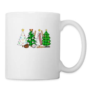 Baseball Christmas Gifts Baseball Player Xmas - Tasse - Weiß - Rechts